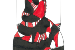 EGO-als-harnas-masker-marionet